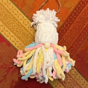 Handmade Yarn Gnome Ornament